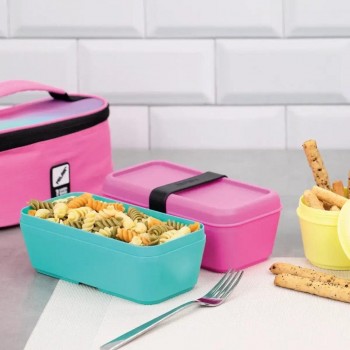 Bolsa isotérmica porta alimentos 1.5l serie SUNSET, rosa Milan 08805SN1P