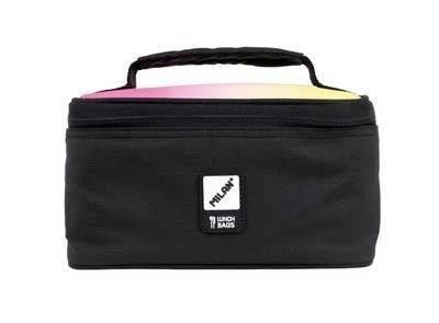 08805SNK1 Bolsa isotérmica porta alimentos 1,5l serie SUNSET, negra Milan