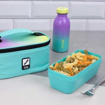 Recipiente para alimentos rectangular 0.75l turquesa, serie SUNSET Milan 085110TQ