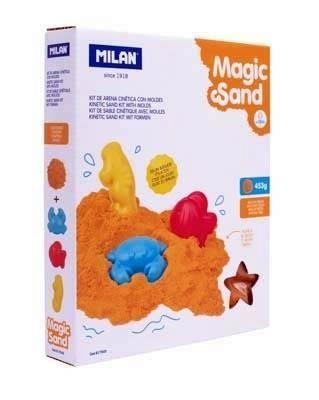 Kit de arena cinética ""magic sand"" con moldes Milan" "917545
