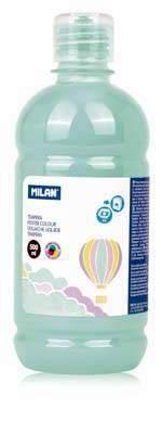 Botella témpera 500 ml amarillo pastel Milan 03620P