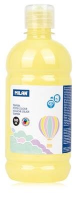 Botella témpera 500 ml amarillo pastel Milan 03620P