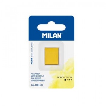 Recambio de acuarela en formato de medio godet, blanco Milan 05B1110