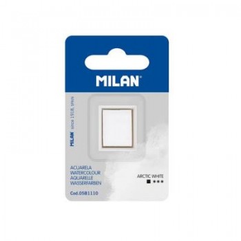 Recambio de acuarela en formato de medio godet, blanco Milan 05B1110