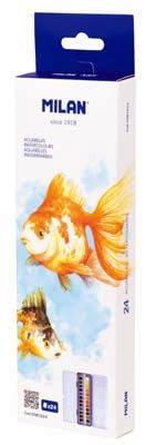 Estuche metálico acuarelas medio godet Milan