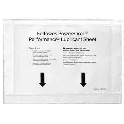 Hojas aceite lubricantes Fellowes paquete 10 unidades 40256