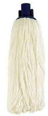 Fregona De Microfibra blanco cabezal azul 27278