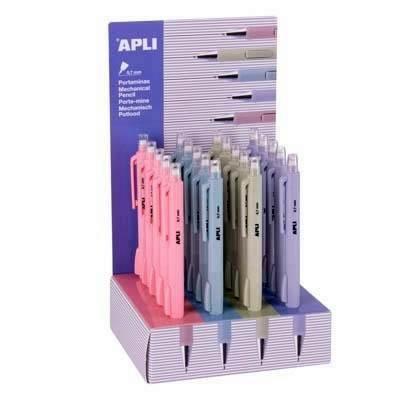 19543 PORTAMINAS 0,7MM COLORES SURTIDOS APLI