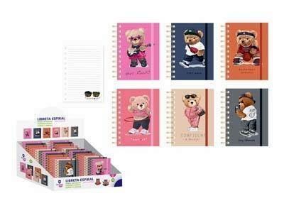 331637 LIBRETA ESPIRAL A6 OSOS DIVERTIDOS BISMARK
