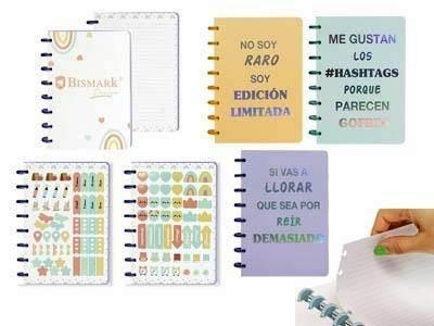 331804 CUADERNO A5 ANILLAS DE COLORES BISMARK