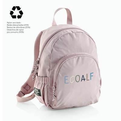 MR16308 MOCHILA 35CM.DOBLE LONDON RECICL.ROSA ECOALF MIQUELRIUS