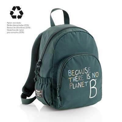 MR16309 MOCHILA 35CM.DOBLE LONDON RECICL.VERDE ECOALF MIQUELRIUS