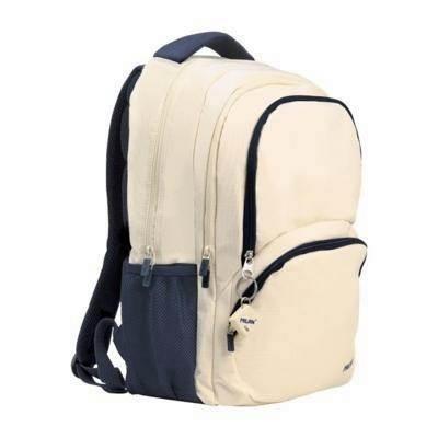 Mochila 4 cremalleras 46,5cm serie 1918, beige 624604SNCBG Milan