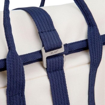 Mochila urbana 42cm con cierre superior enrollable serie 1918 beige 624302SNCBG Milan