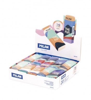 Goma de borrar 320 20Uds. The Fun CNM320FN Milan