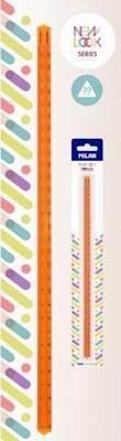 Regla triangular 30 cm transparente New Look naranja BWM10511RN Milan
