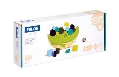 Juguete educativo de madera cilindros aplilables Coco Balance 660510 Milan