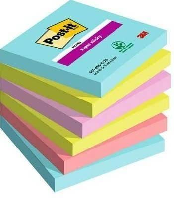 Taco De Post It 654-6SS-COS 76x76 P/6 Cosmic 7100263206