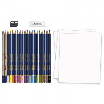 SET CREATIVO MANLEY LAPICES DE COLORES 23UDS. MLA00023