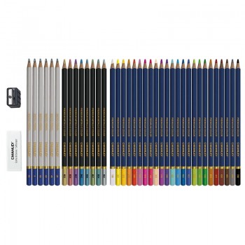 SET MANLEY LAPICES DE COLORES 40UDS. MLA00040