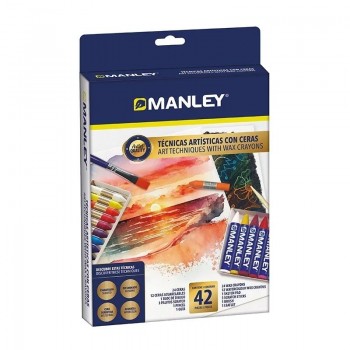 SET TECNICAS ARTISTICAS CON CERAS MANLEY  MNC00110