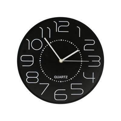 RELOJ OFICINA NEGRO 30 cm 332125 BISMARK
