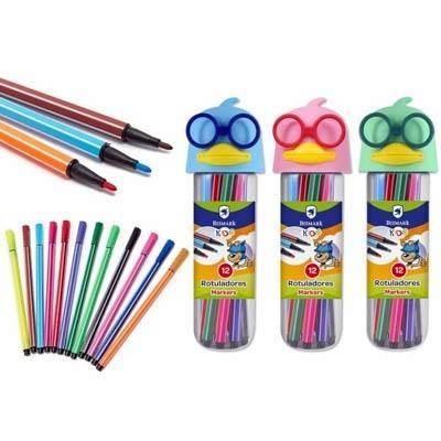 SET 12 ROTULADORES PATITO 332124 BISMARK