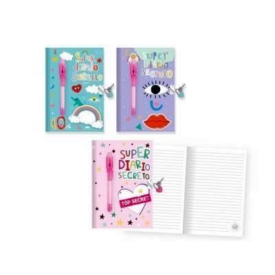 DIARIO C/CANDADO Y BOLIGRAFO TINTA INVISIBLE BEST FRIENDS 332085 BISMARK