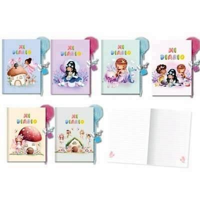 DIARIO C/BOLIGRAFO POMPOM DUENDES 332084 BISMARK