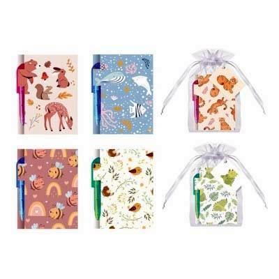 MINI LIBRETA C/ BOLIGRAFO NATURE KIDS EN BOLSITA 332079 BISMARK