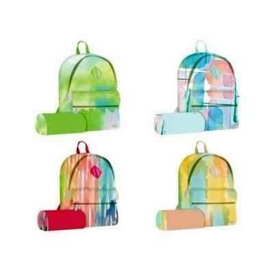MOCHILA 39CM. RAINBOW CON PORTATODO REDONDO 332062 BISMARK
