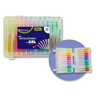 MINI ROTULADORES GEL 24 COLORES 332052 BISMARK