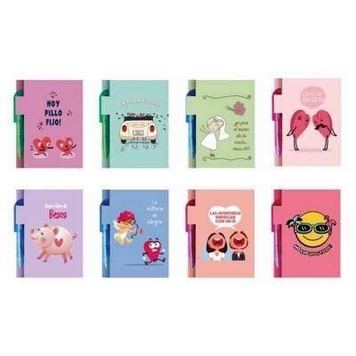 LIBRETA BODAS C/BOLIGRAFO EN BOLSITA SEDA 332013 BISMARK