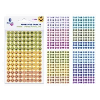 PEGATINAS MINI FACES COLORES 331942 BISMARK