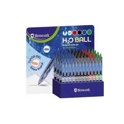 BOLIGRAFO H2O GEL PUNTA 0.7mm SURTIDO 331929 BISMARK