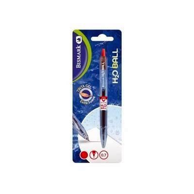 BOLIGRAFO H2O GEL PUNTA 0.7mm ROJO 331926 BISMARK