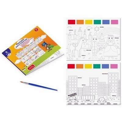 BLOC 10 MANTELES PARA COLOREAR C/ACUARELAS Y PINCL 331894 BISMARK