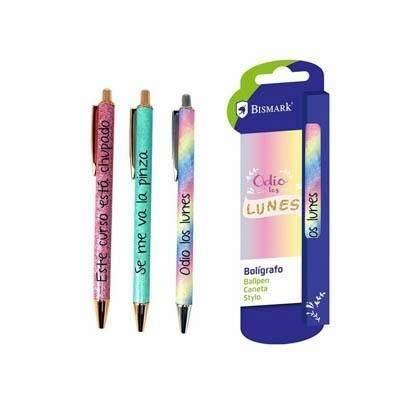 BOLIGRAFO GLITTER CON MENSAJE 331807 BISMARK