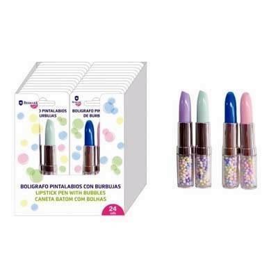 BOLIGRAFO BUBBLES PINTALABIOS SET 2 UNIDADES 331798 BISMARK