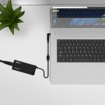 Cargador Universal AISENS ASLC-65WAUTO-BK   65W Multitensión con USB QC 3.0