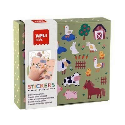 Juego Apli 19431 gomets animales y su habitat