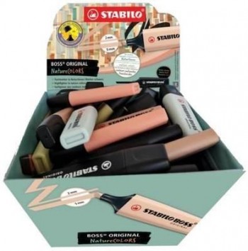 Expositor Stabilo 70/30-2-3 Boss Naturecolors fluorescente 30 unidades