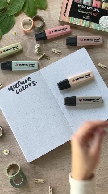 Expositor Stabilo 70/30-2-3 Boss Naturecolors fluorescente 30 unidades