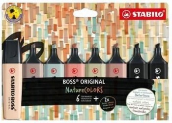 Rotulador Fluorescente Stabilo Boss Naturecolors estuche/8 COL. 70/8-2-1