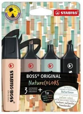 Rotulador Fluorescente Stabilo Boss Naturecolors estuche/4 COL. 70/4-2-5