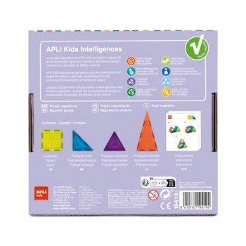 Juego Apli 19419 piezas magneticas 18 unidades