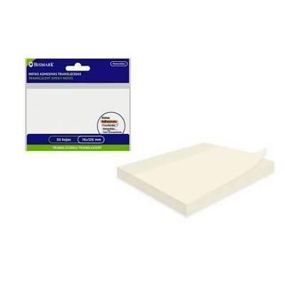 Taco notas Bismark translucido transparente 331581 76x126 mm.