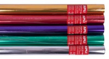 Expositor Apli rollos papel regalo metalizado 55 unidades 2x0.70 metros 13643