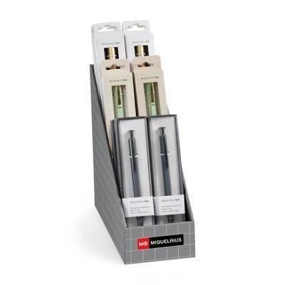 Expositor Miquelrius Boligrafos metalicos Back2Basics 12 unidades MR30657