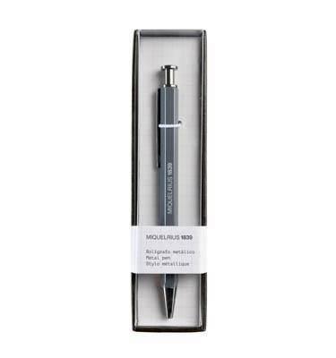 Boligrafo Miquelrius metal Gris Back2Basics MR11910